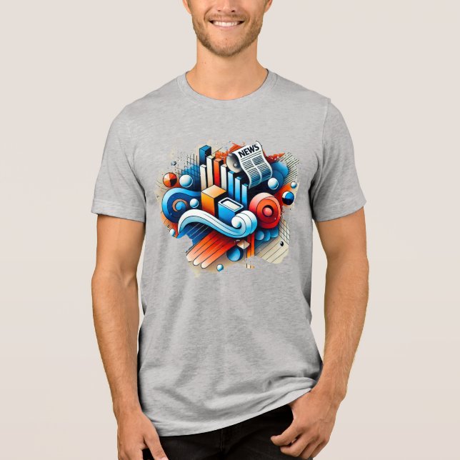 Camiseta Triblenda Arte digital TShirt - Energía cromática (Anverso)