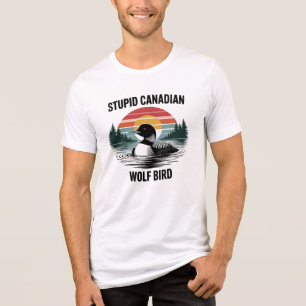 Camiseta Triblenda Arte divertido del somorgujo canadiense con estilo