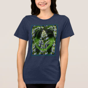 Camiseta Triblenda Arte floral abstracto de lupino encantador