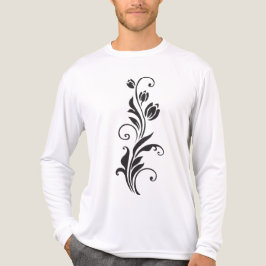 Camiseta Triblenda Arte Floral Ornamental Elegante de Flores