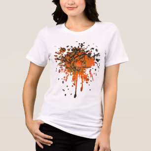 Camiseta Triblenda Arte hecho a mano - Atardecer dorado