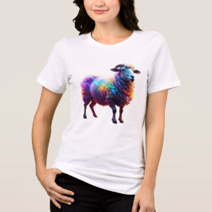 Camiseta Triblenda "Arte mágico de ovejas arcoiris