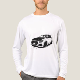 Camiseta Triblenda Arte vectorial monocromo de SUV deportivo alemán