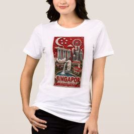 Camiseta Triblenda Arte vertical de referencia en mosaico micro 3D de
