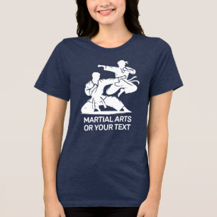 Camiseta Triblenda Artes Marciales de Nombre y Texto Personalizados