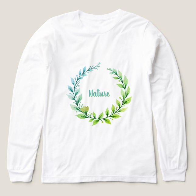 Camiseta Triblenda Artsy Floral Garland (Diseño frontal)