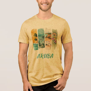 Camiseta Triblenda Aruba en diseño de pincelada