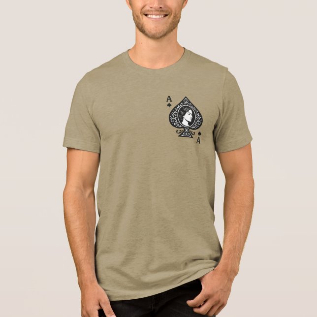 Camiseta Triblenda As de espadas — Emblema de Lady Cameo Filigree (Anverso)