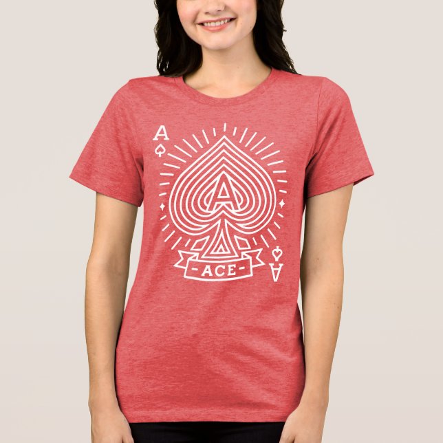 Camiseta Triblenda As of Spades — Emblema de monoline Sunburst (Anverso)