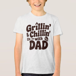 Camiseta Triblenda Asando y relajándose con papá