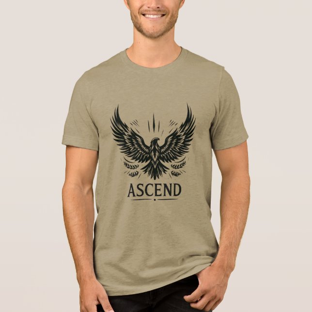 Camiseta Triblenda Ascend - Emblema del águila en alza (Anverso)
