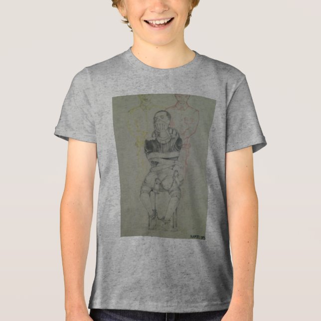 Camiseta Triblenda Ash Gray: Libertad, paz y unidad encantadoras (Anverso)