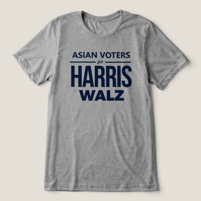 Camiseta Triblenda Asiáticos por Harris Walz (Diseño delantero )