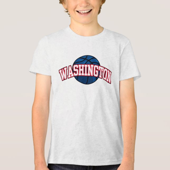 Camiseta Triblenda Asistentes de la NBA Washington para el baloncesto (Anverso)