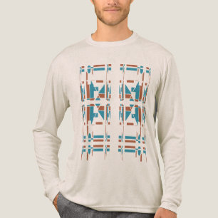 Camiseta Triblenda Aspecto del arte del Suroeste Turquesa de óxido