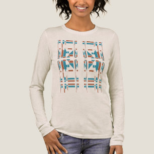 Camiseta Triblenda Aspecto del arte del Suroeste Turquesa de óxido