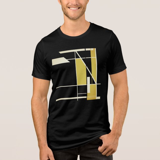 Camiseta Triblenda Aspecto del MCM del resumen de mosaico geométrico  (Anverso)