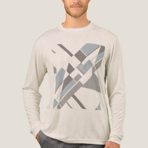 Camiseta Triblenda Aspecto Gris Negrita Negrita Geométrica Diagonal C