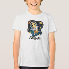 Camiseta Triblenda Astro-Nut Peanut, Astronaut Pun |