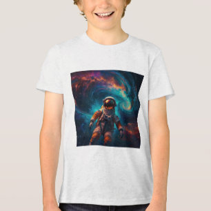 Camiseta Triblenda Astronauta a la deriva en el espacio ultraterrestr