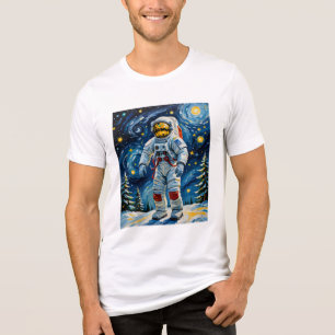 Camiseta Triblenda Astronauta en la selva de invierno