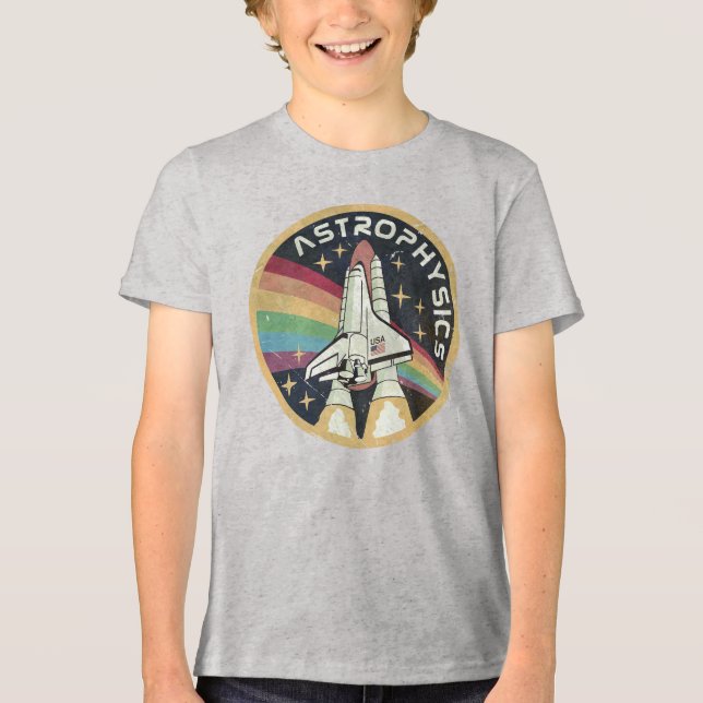 Camiseta Triblenda Astrophysics Vintage Emblem V02 (Anverso)