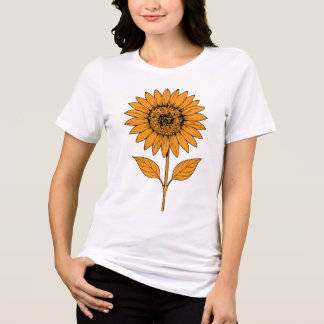 Camiseta Triblenda Atardecer de Girasol