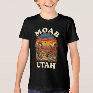 Camiseta Triblenda Atardecer del desierto de Moab Utah   Viaje retro 