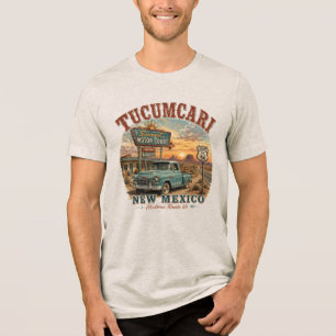Camiseta Triblenda Atardecer en Tucumcari Nuevo México Ruta Histórica