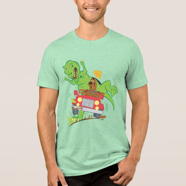 Camiseta Triblenda Atentado Scooby-Doo T-Rex (Anverso)