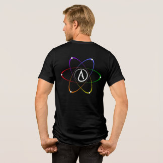 Camiseta Triblenda Atheist Atom Symbol Rainbow White 0, 60, 120