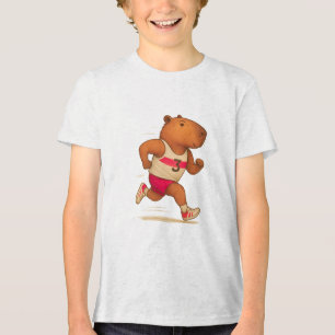 Camiseta Triblenda atleta de capibara para deportes de fútbol