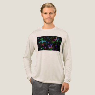 Camiseta Triblenda Atmósfera navideña festiva y animada de SlipperyJo