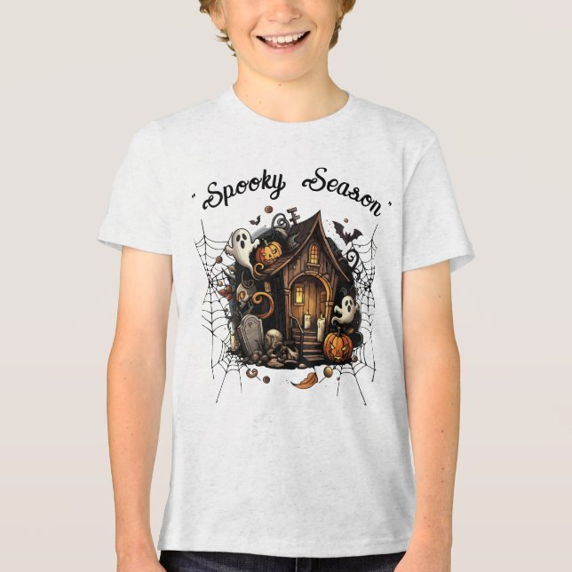 Camiseta Triblenda Atrapada Casa Tocante Camiseta 👻 🎃 (Anverso)