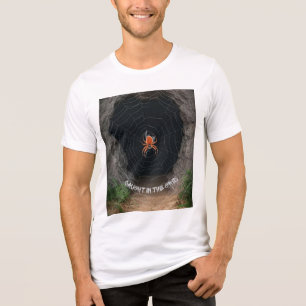 Camiseta Triblenda "Atrapado en la Red" Araña Cibergráfica 