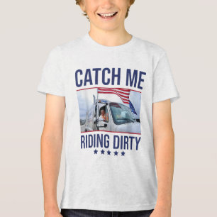 Camiseta Triblenda Atrápame En La Basura, Sucio Y Basura De Trump