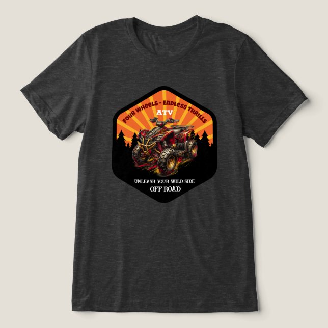 Camiseta Triblenda ATV Four Wheeler (Diseño delantero )