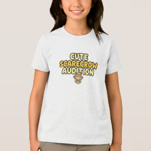 Camiseta Triblenda Audición de espantapájaros lindo - Gif de espantap