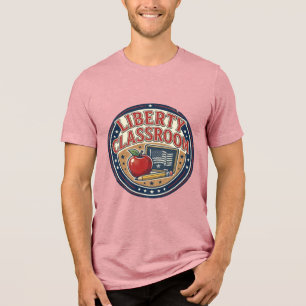 Camiseta Triblenda Aula de Liberty Patriótica Profesor Patriótico Cla