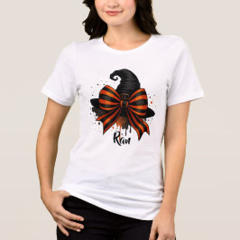 Camiseta Triblenda Ause Butterfly Hair Halloween T-Shirt