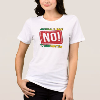 Camiseta Triblenda Australia dice no al antisemitismo