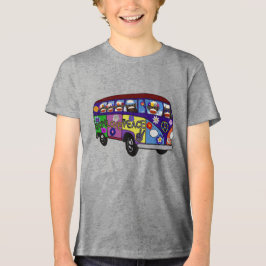 Camiseta Triblenda Autobús de la Paz del Mono de Calcetín 