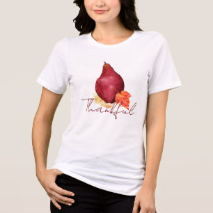Camiseta Triblenda Autumn Pear Floral Agradecido