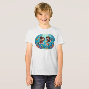 Camiseta Triblenda Aventura de buceo familiar con escafandra autónoma