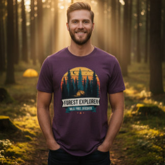 Camiseta Triblenda Aventura de Camping Explorador del Bosque al Aire