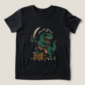 Camiseta Triblenda Aventura de Dinosaurio Pirata