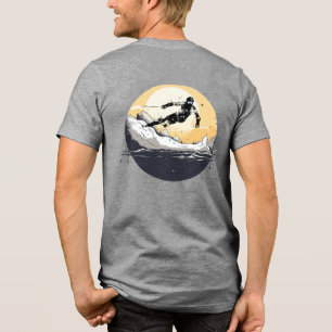 Camiseta Triblenda Aventura de esquí en la montaña