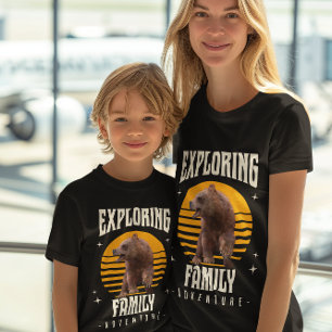 Camiseta Triblenda Aventura de Oso de Vacaciones Familiares Combinand