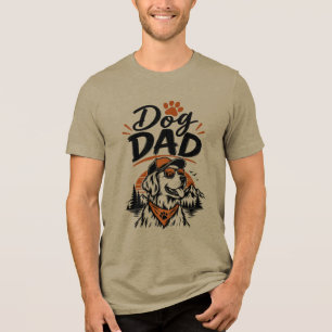 Camiseta Triblenda Aventura de Papá Perro Amante de Perros de Monta