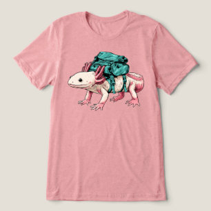 Camiseta Triblenda Aventura de senderismo con mochila de ajolote